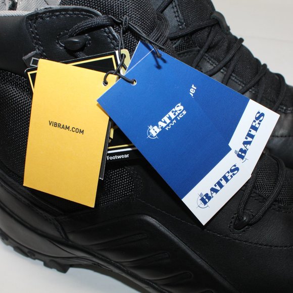 Bates Delta 6 Gore-Tex NWT Mens 14 Black Leather Superwork Side Zip Boots E02905 - Picture 10 of 12